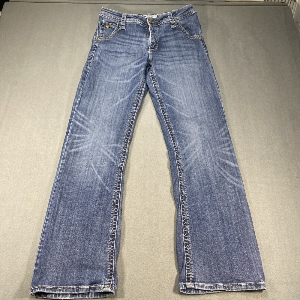 Lee Women's Jeans 12 Slender Secret Lower On The Waist Boot Cut Med Wash Blue